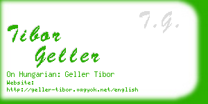 tibor geller business card